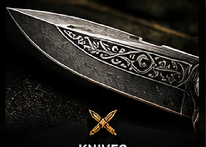 Ornately engraved knife blade